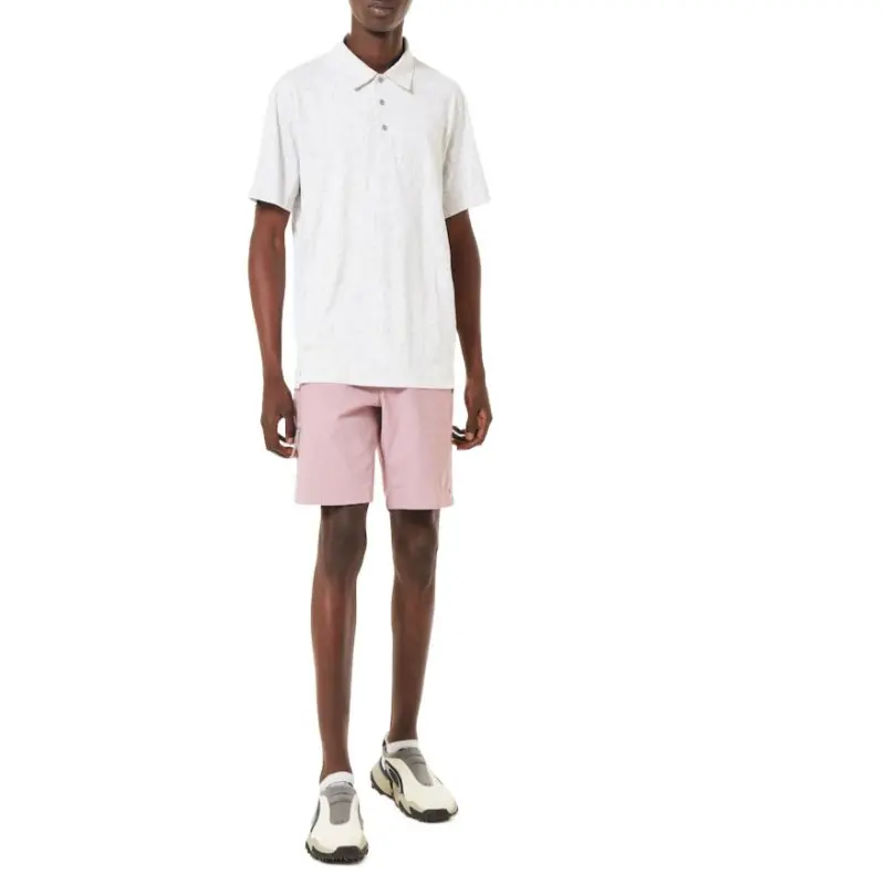 Oakley Resist Jacquard Polo Shirt Men's White-3