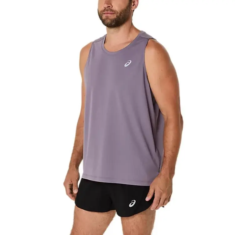 Asics SILVER Tank Tops Men's Lavender Gray-2