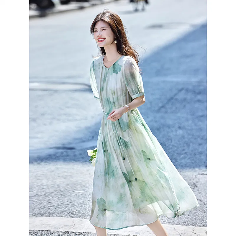 A Paradise For Awakening Short Sleeved Dress Women's-2