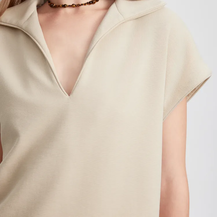 ELLE T Shirts Women's Light Khaki-3