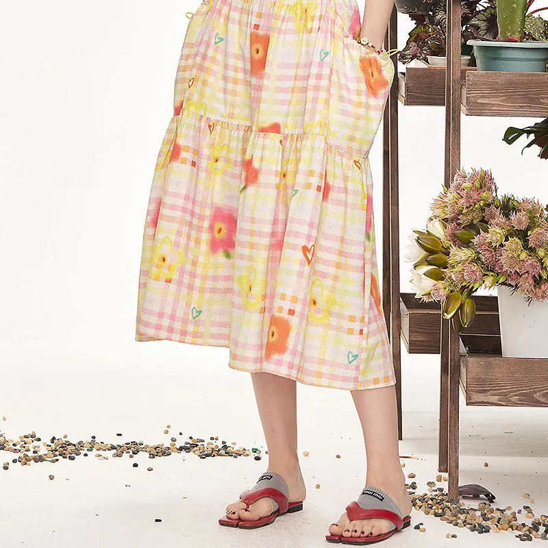 ELF SACK Casual Long Skirt Women's-5