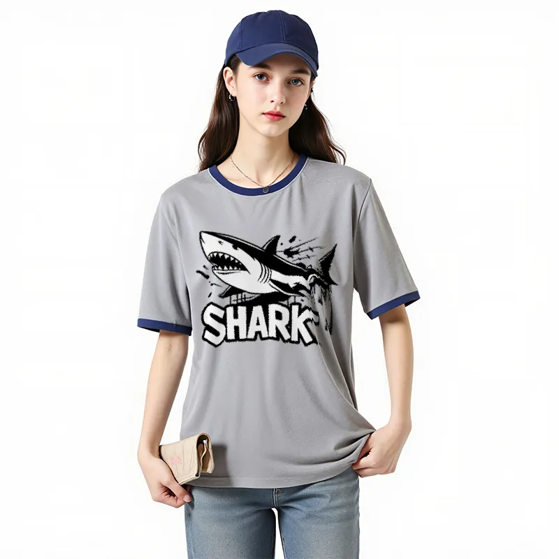 FAIRWHALE Drop Shoulder Sleeve T Shirt Women's-26