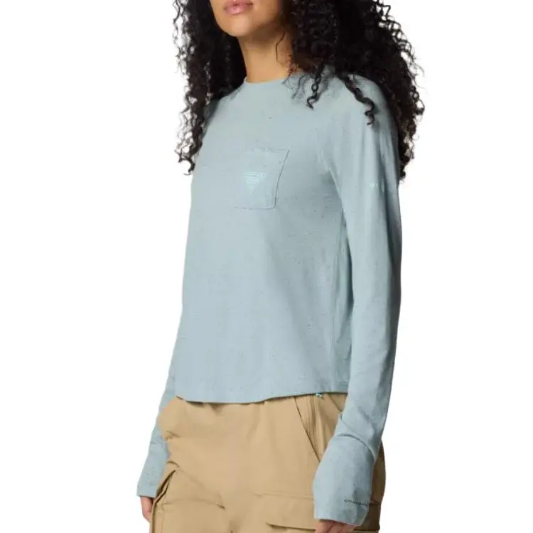 Columbia PFG Uncharted Raglan Sleeve T-Shirt Women's Blue-2