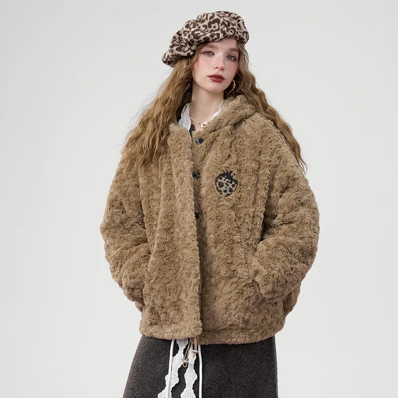ELF SACK Coats Women's Coffee-5