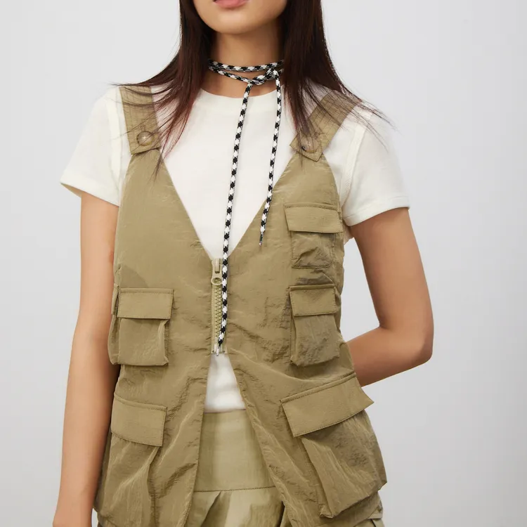 Lost In Echo Vest Women's Khaki-5