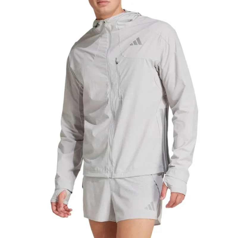 Adidas ADIZERO HE JK M Jacket Men's Light Gray-3