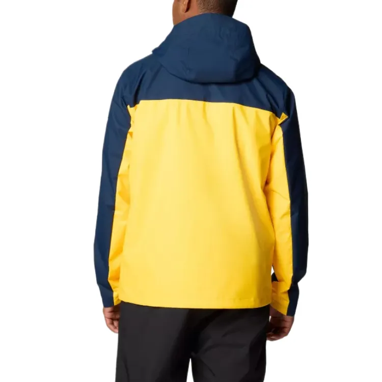 Columbia Jacket Men's Collegiate Marine Blue Yellow-1