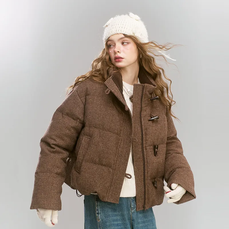 ELF SACK Down Jackets Women's Vintage Cold Coffee-2