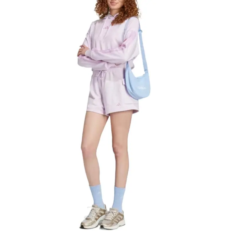 Adidas Free Shipping With AdiClub Essentials 3 Stripes French Terry Crop Hoodie-4