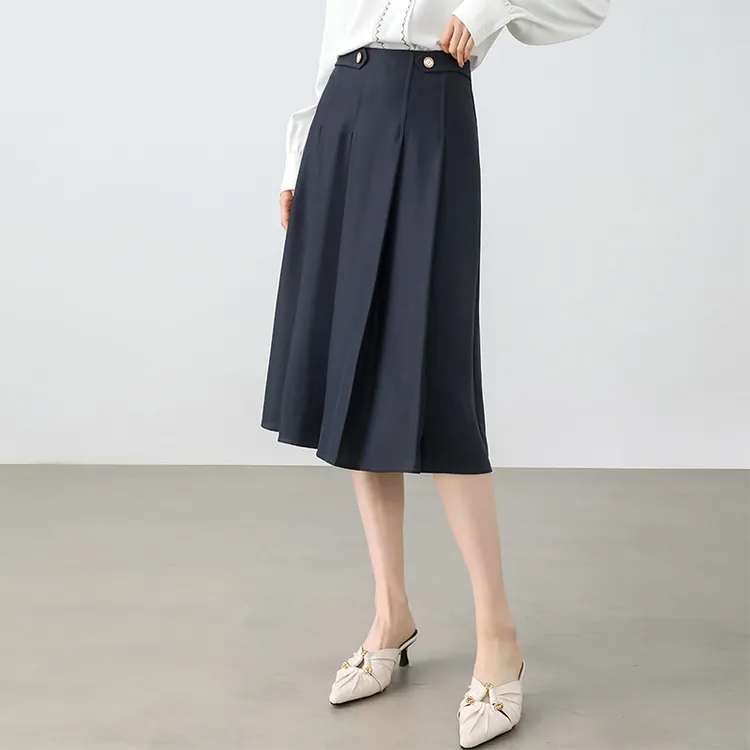 SENTUBILA Casual Long Skirts Women's-3