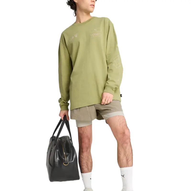 PUMA House Of Graphics Shirt Men's Green-4