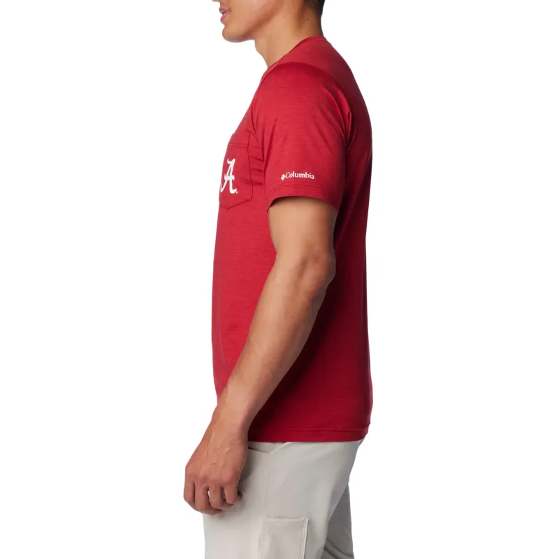 Columbia Collegiate Tech Trail Omni Shade™ Shirt Men's Red-2
