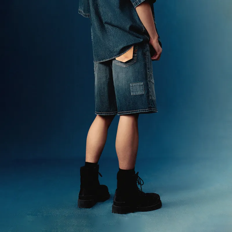 JACK&JONES Denim Shorts Men E42 Medium Denim Blue-3