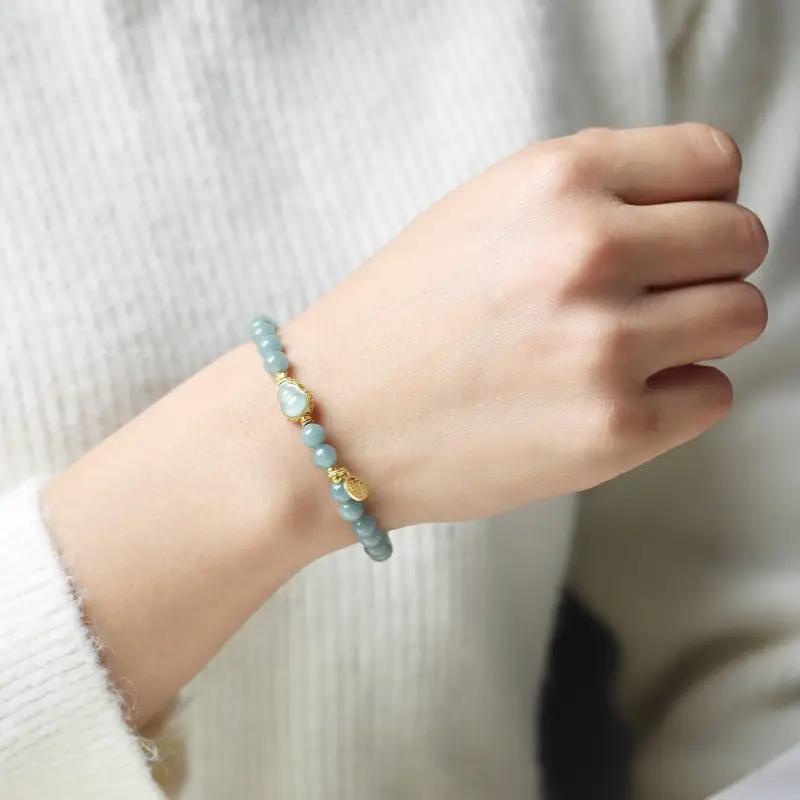 TIANTAISHAN Glutinous Jade Jadeite Bracelets Unisex-5