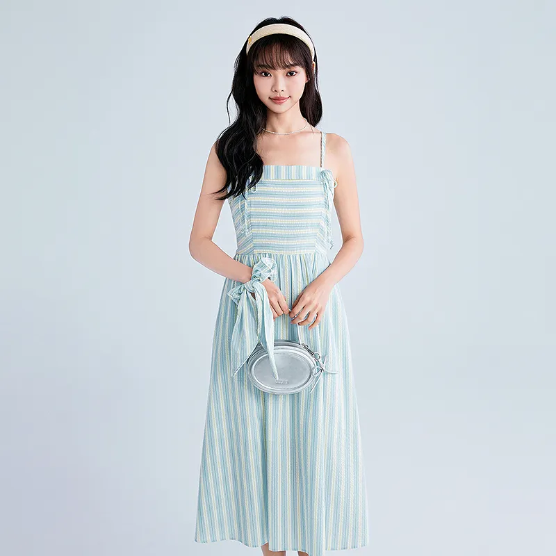 LEDIN Slip Dress Women's Ice Dew Blue-2