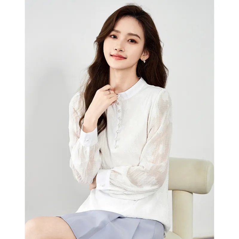 Love Elaine Shirt Women's White-4
