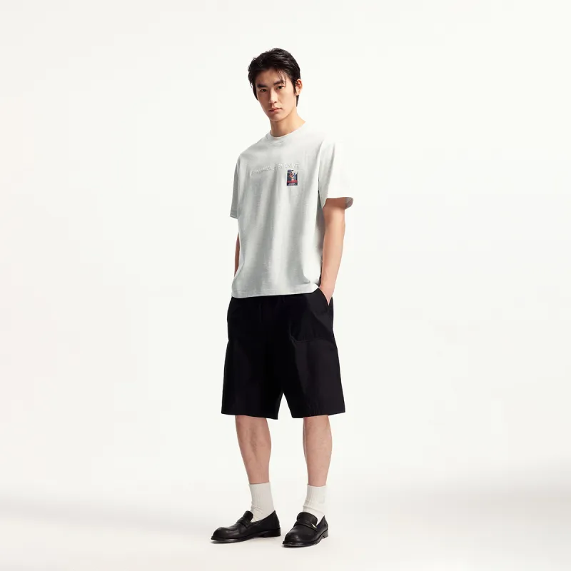 JACK JONES· JACK JONES/Jack Jones X Basquiat T Shirt Men's G41 Light Heather Gray-3