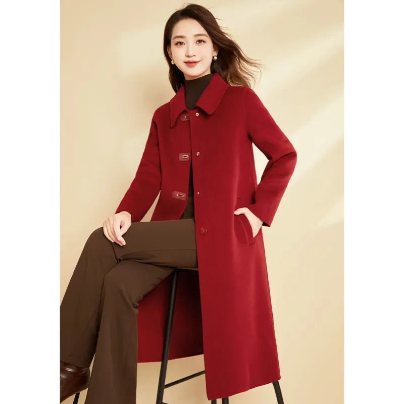 Mylan Spring, Fall, Winter Coat Loose Fit Women's Red Collection Brand, Stay Updated With Event Alerts-3