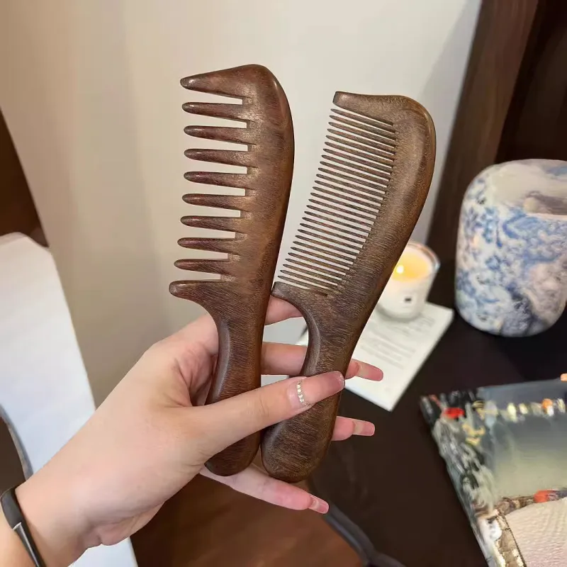 XIBI Comb Rhythm Double Beauty Wooden Comb Massage To Unblock Meridians 2 Pcs-2