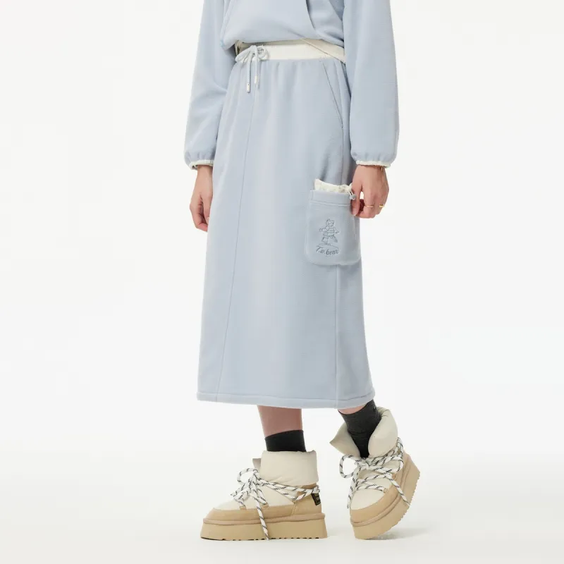 Teenie Weenie Casual Long Skirt Women's Light Blue-2