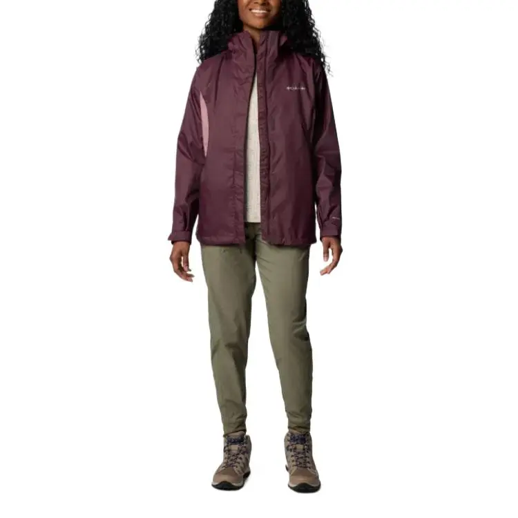 Columbia Arcadia 2 Omni-Tech BSR HERproject Jackets Coats Women's Dark Reddish Purple-3