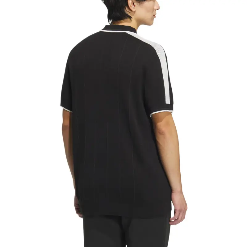 Adidas KNIT POLO Shirt Men's Black-2