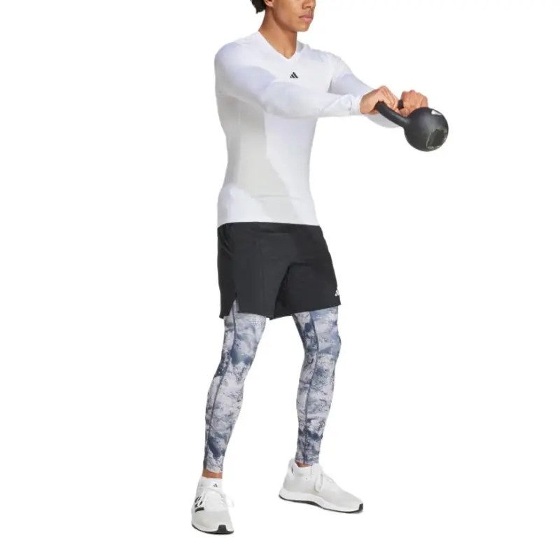 Adidas Free Shipping With AdiClub Techfit Training Allover Print Long Tights-3