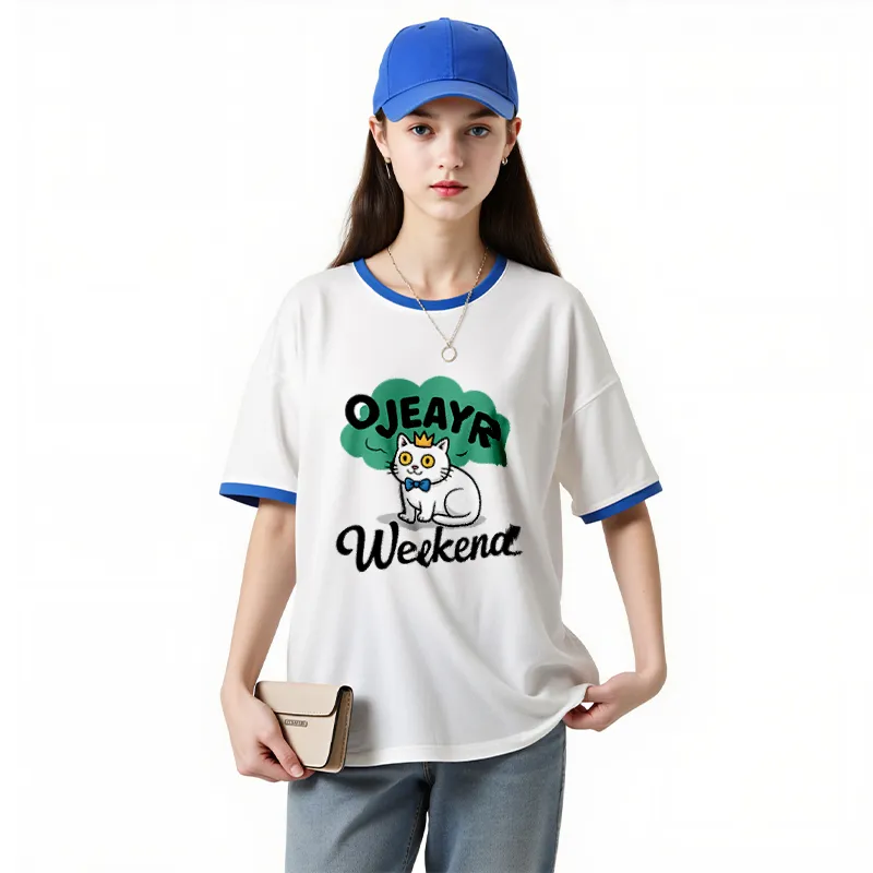 FAIRWHALE Drop Shoulder Sleeve T Shirt Women's-14