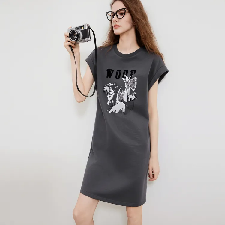 ELLE Fun Series Sleeveless Dress Women's-3