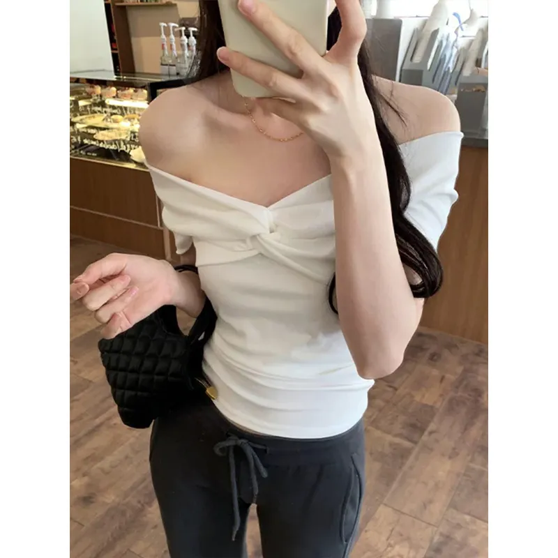 Regular Fashion Minimalist Style T Shirt Women's Includes Exquisite Box-17