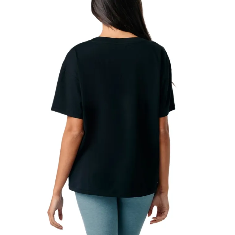 Vuori Drop Shoulder Sleeve T Shirt Women's Black-2