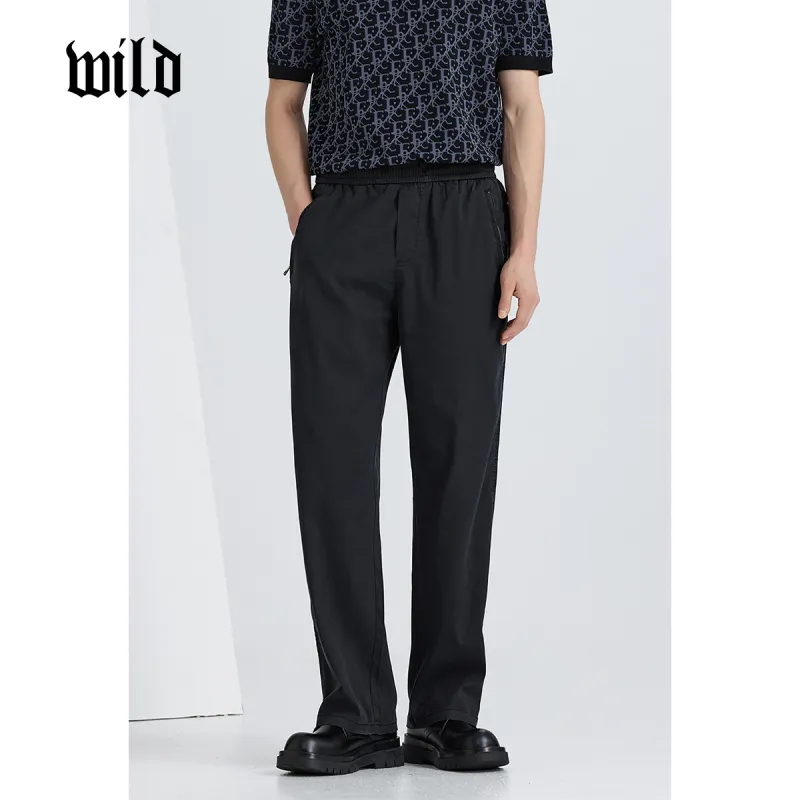WILD LEADER Casual Pants Men's Black[XXKW5138W34]-3