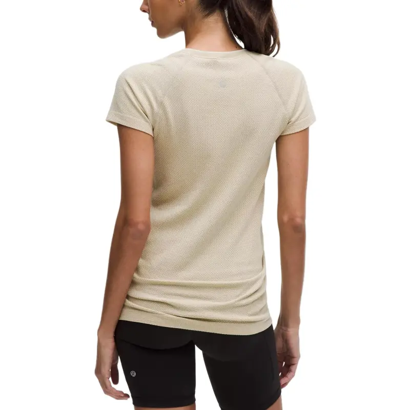 Lululemon Swiftly Tech Regular T Shirt Women's Light Cream Gemweave Butter Cream/Sheer Oak/White-1