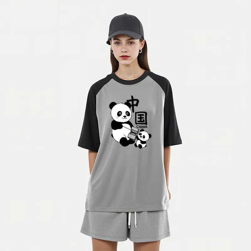 FAIRWHALE Drop Shoulder Sleeve T Shirt Women's-14