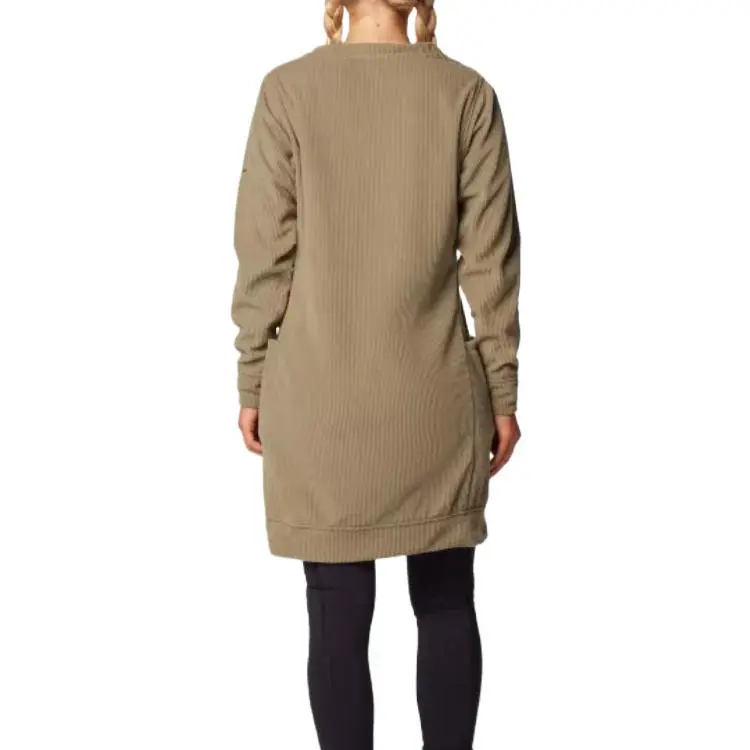 Columbia Blue Point Creek Long-Sleeved Dresses Women's Stone Green-1