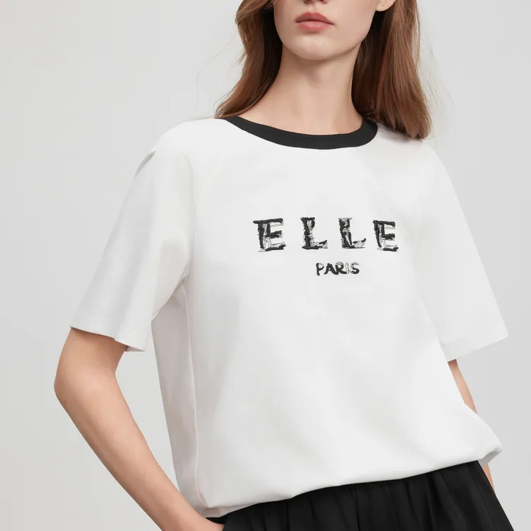 ELLE Raglan Sleeve T Shirt Women's-6