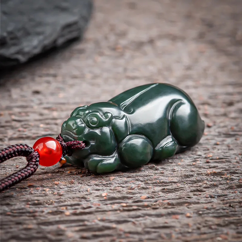 Royal Heaven's Choice Pendants Green Jade Unisex-1