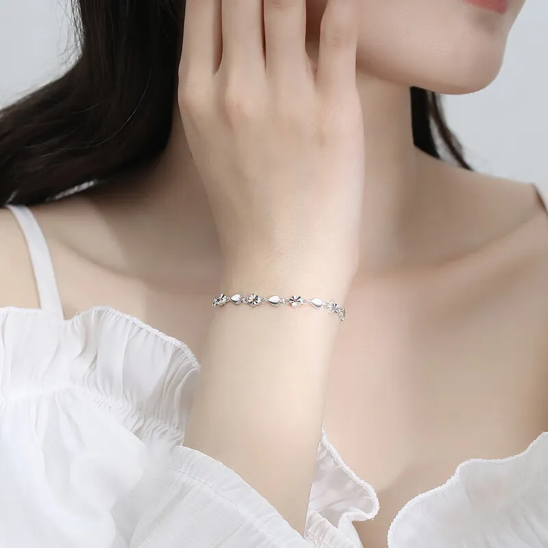 TONGBAOFU 999 Fine Silver Bracelets Women's-3