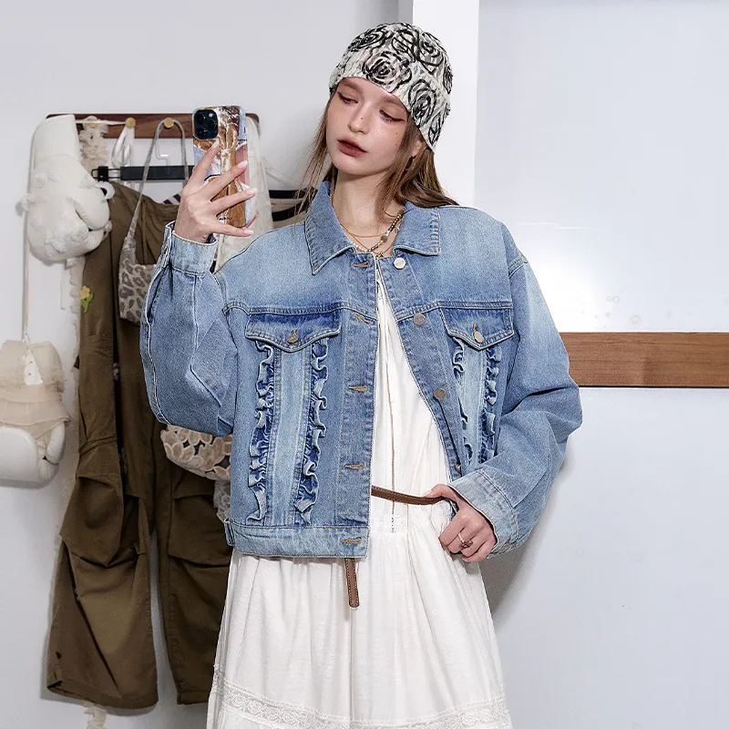 ELF SACK Denim Jackets Women's-16