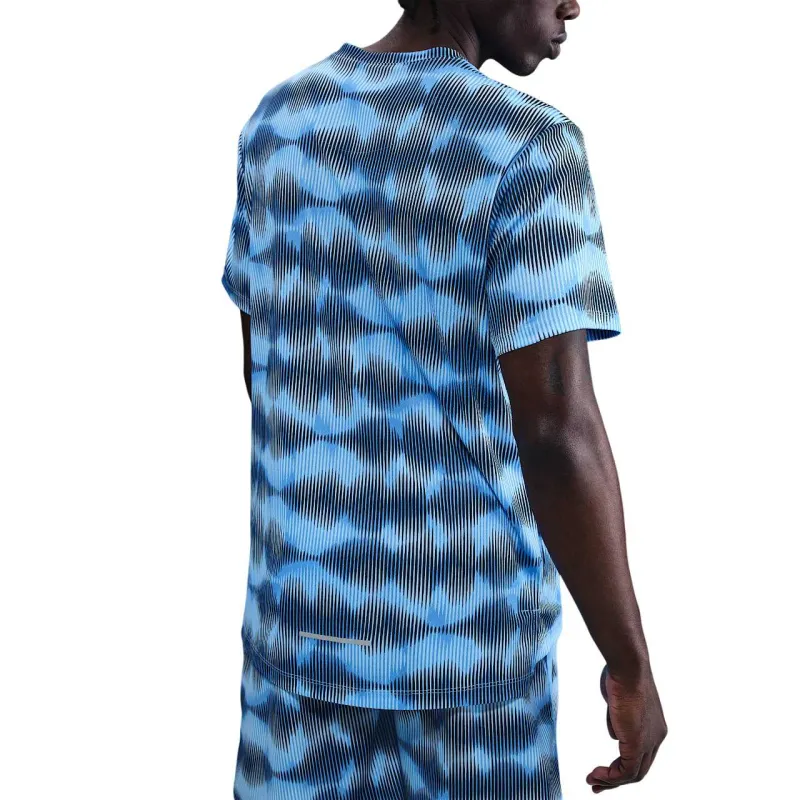 Nike MILER T Shirts Men Blue-1