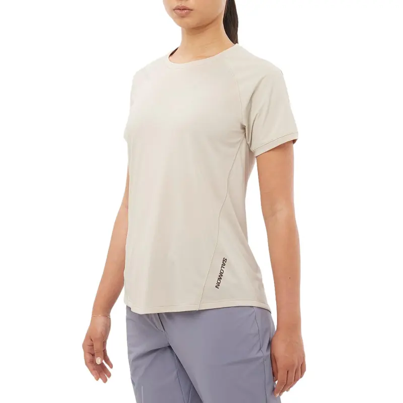 SALOMON OUTLINE Raglan Sleeve T Shirt Women's Rainy Sky Color-1