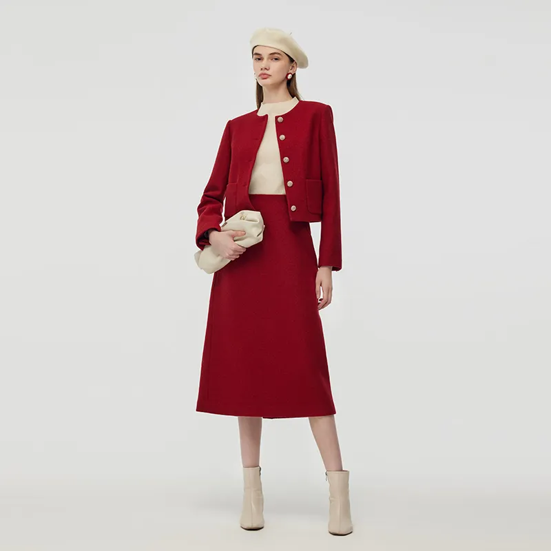 GOELIA Skirt Set Women's Pepper Red-4