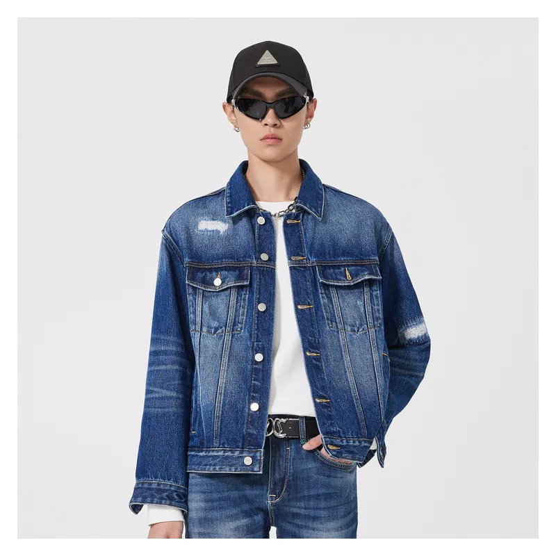 Cabbeen Jackets Coats Men's Cerulean-2