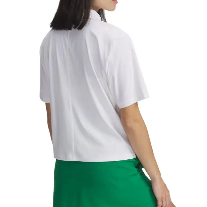 Under Armour Boxy Polo Shirt Women's White-1