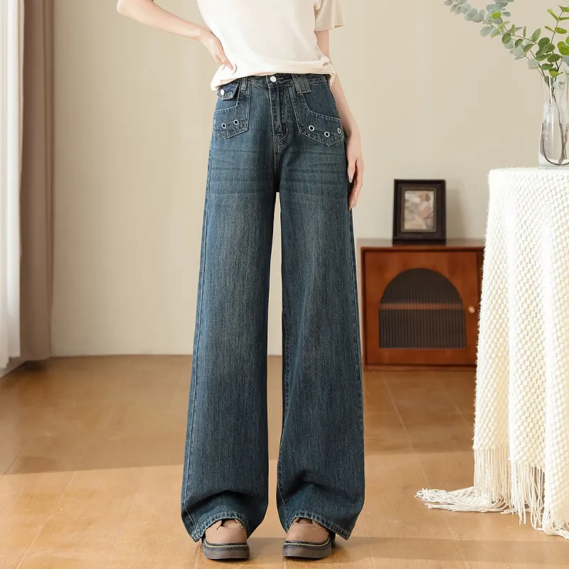 TERRE BLEUE Jeans Loose Fit Women's Dark Blue-2