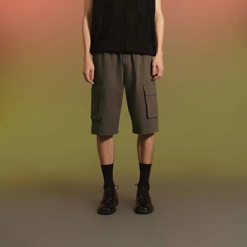 MLMR Casual Shorts Unisex Moss Stone Green-2