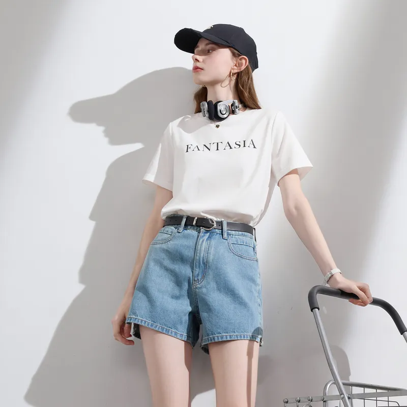 3COLOUR T Shirt Women's Pearl White-6