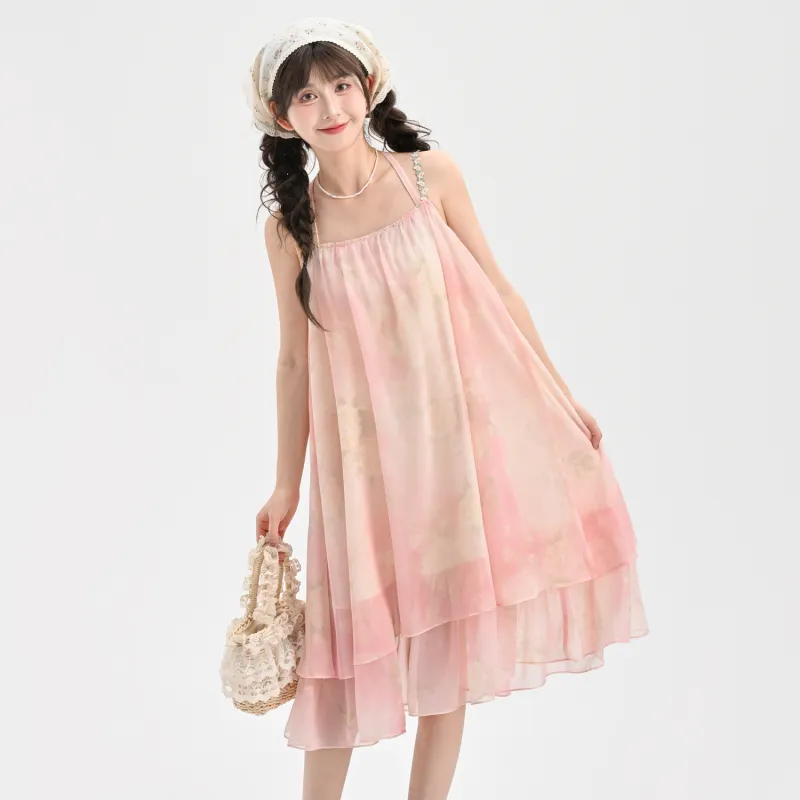SNBL Slip Dresses Women's Pink-5