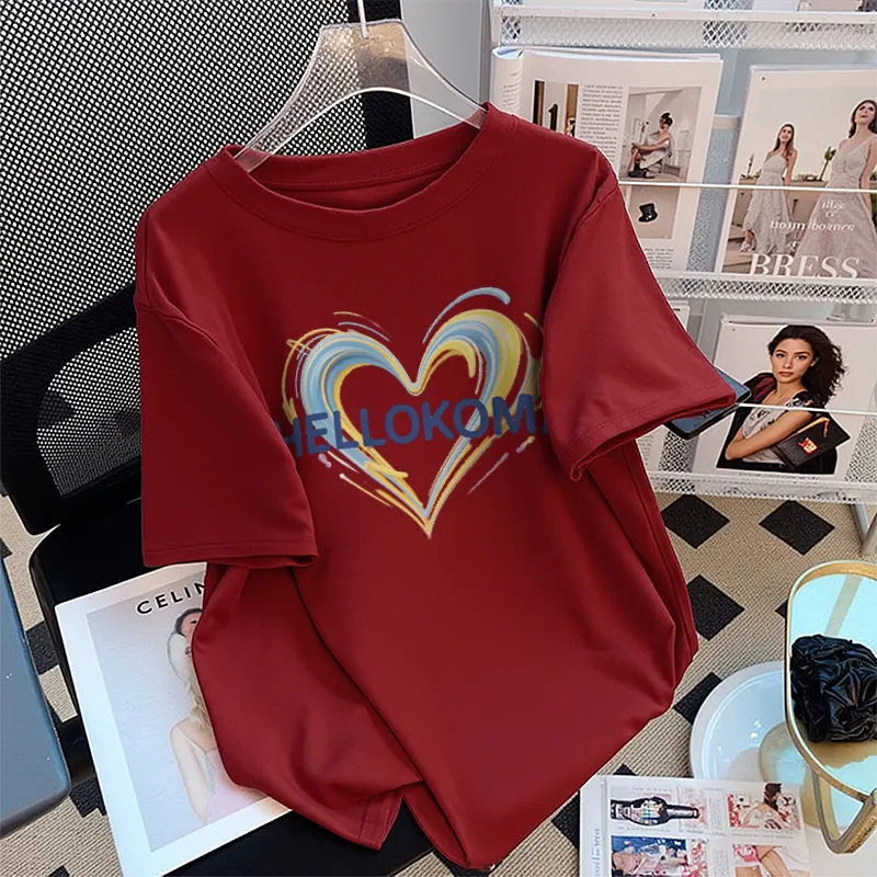 FAIRWHALE Drop Shoulder Sleeve T Shirt Women's-8