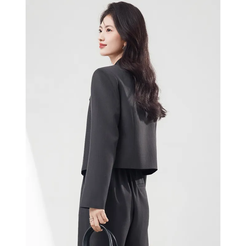 XINFEIYU Jacket Women's Dark Gray-5